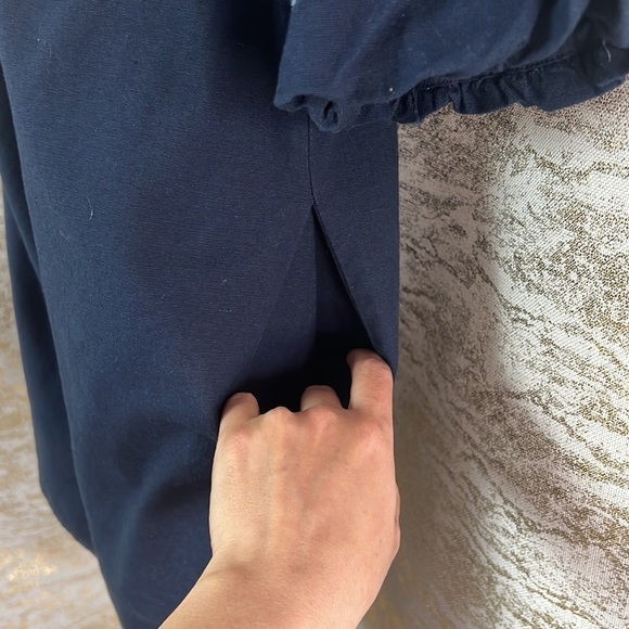 Zara Blumenmuster Embroidered Off Shoulder Tunic Dress Flower Embroidery Size S - Picture 10 of 15